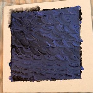 A painting of water ripples